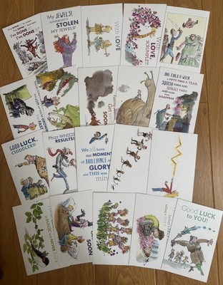 Set 20 Roald Dahl Postkarten.