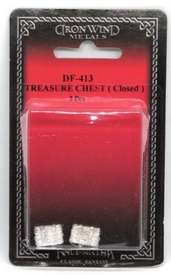 Ral Partha DM-413 Treasure Chest (Closed) [x2] (Props) Wizard Room Terrain