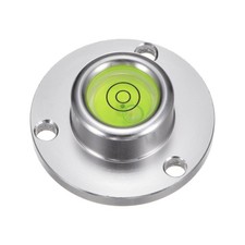 Round Bubble Level 40x14mm Mini Circular Bullseye Spirit Levels, White