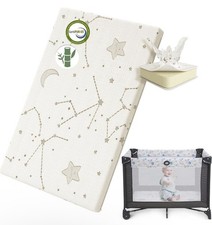 Bamboo Pack and Play Mattress Pad Breathable 38X26 Waterproof Baby Mattress