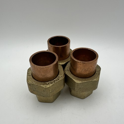 #ad #ad 3 4 Copper Brass Union C x C BRASS PIPE FITTING Lead Free Brand New 3 pack $32.99