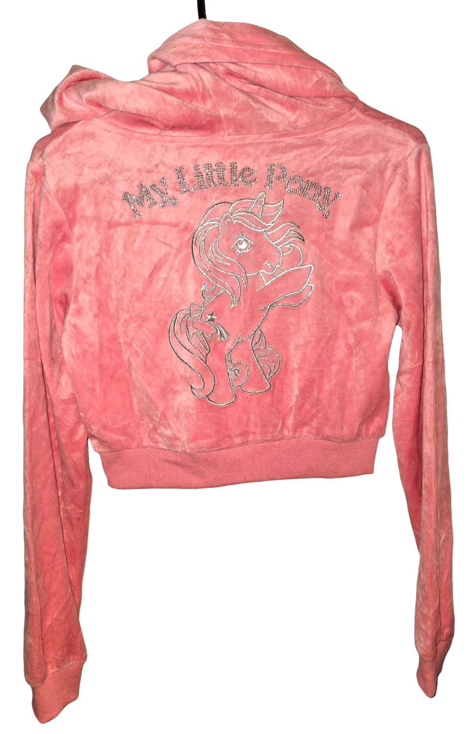 Dolls Kill x My Little Pony Giacca da pista in velluto rosa taglia small S 2021