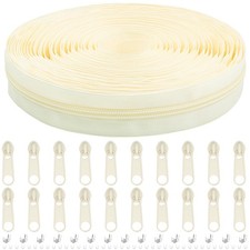 DOITEM 10 Yards Nylon Coil Zipper by The Yards, 5 Bulk Zippers for DIY Sewing C