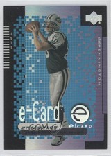 2000 Upper Deck E-card Chad Pennington #CP Rookie RC 0c4. rookie card picture