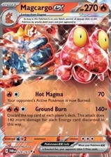 MAGCARGO EX 029/167 DOUBLE RARE TWILIGHT MASQUERADE POKEMON NEAR MINT