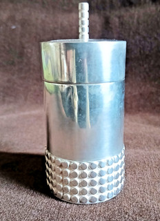 Silver cannister and lid