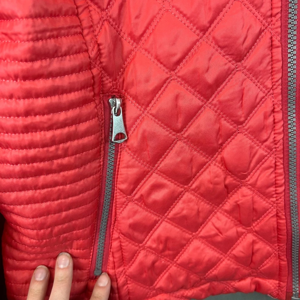Marc New York Andrew Marc Womens Quilted Puffer Jacket Sz Medium Coral - Image 4 of 4