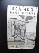c.1950s RCA 400 16mm Sound Movie Projector Advertising Poster Vintage Original