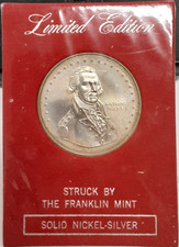 1969 Franklin Mint Medal-Centennial of Wayne, Michigan in Original Card