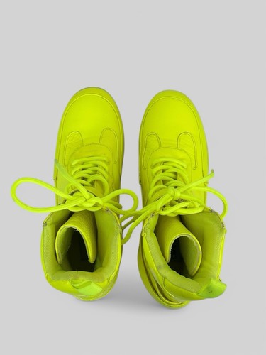 Cape Robbin Hot Rod Platform Combat Boots Womans Size 9M US Bright Neon Yellow - Picture 9 of 11