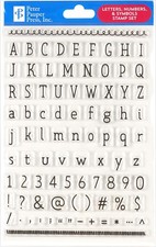 Letters, Numbers,  Symbols Clear Stamp Set 86 individual stamps 