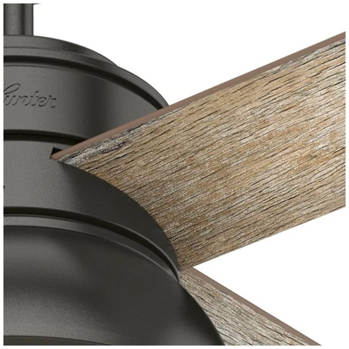 52" Hunter Loki LED Noble Bronze Ceiling Fan with Pull Chains - Picture 9 of 10