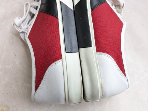 Dior Homme Sneaker Rot Herren 10 43 Low Tops Canvas Weiß Leder - Bild 9 von 18