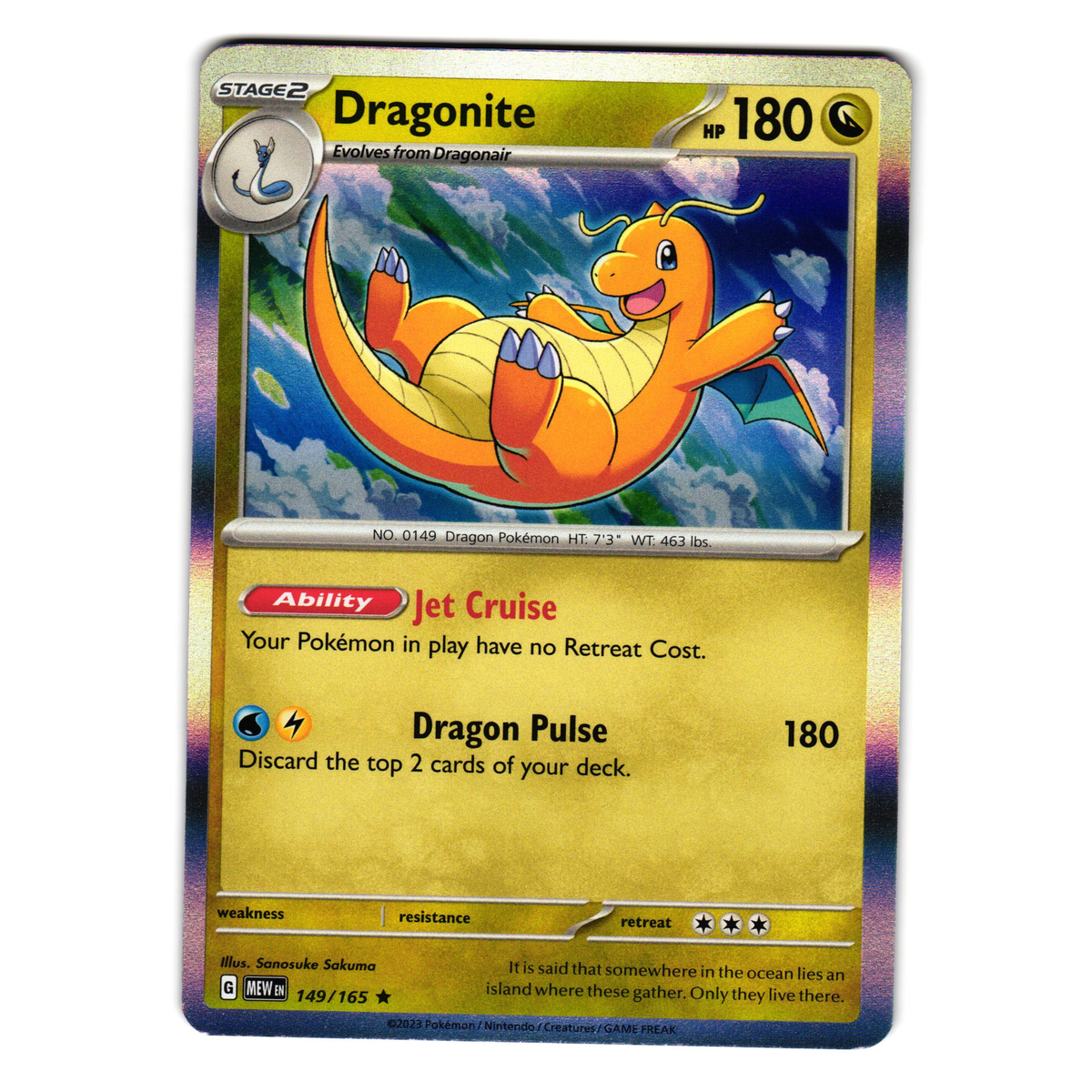 DRAGONITE 149/165 SCARLET AND VIOLET 151 POKEMON TCG | eBay