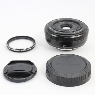 富士フイルム - Fujinon xf 27mm f2.8 ( pancake ) FUJIFILM XF 27mm F2.8 lens Small and lightweight black
