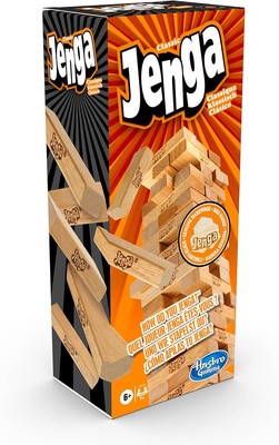 Jenga Classic, Kinderspiel das die Reaktionsgeschwindigkeit fördert, ab 6