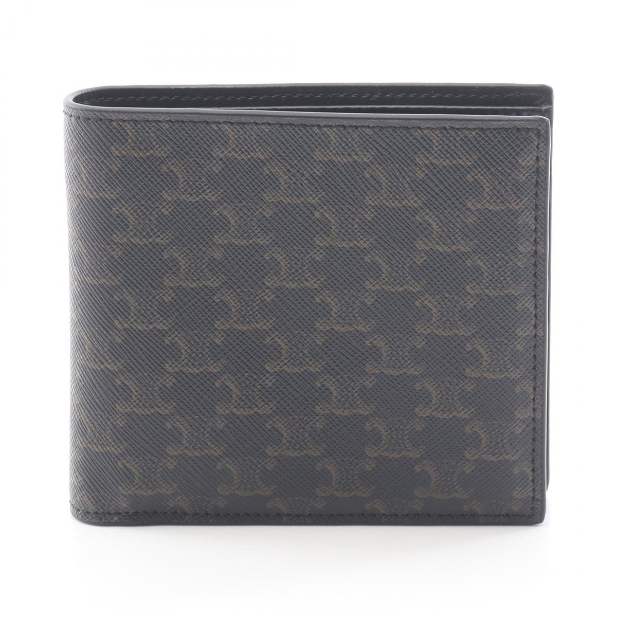 CELINE Triomphe Bi-fold compact wallet purse 10C872BQB38NO PVC 