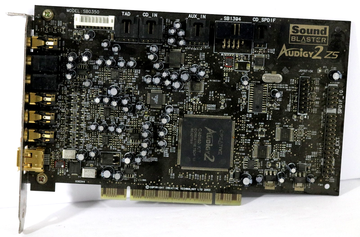 Sound Blaster Audigy 2 ZS PCIサウンドカード Creative Sound Blaster Audigy 2 ZS SB0350 PCI 7.1 Sound Card, S