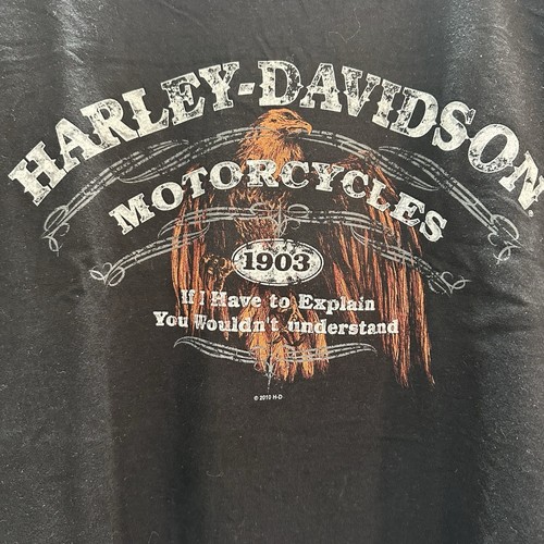 Eastside Harley Davidson 1903 Short Sleeve T Shirt Size 2XL Black Bellvue, WA