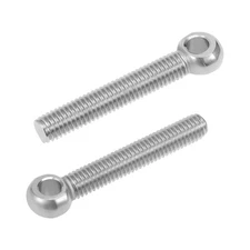 M8 x 50mm 304 Stainless Steel Machinery Shoulder Lifting Eye Bolt 2pcs