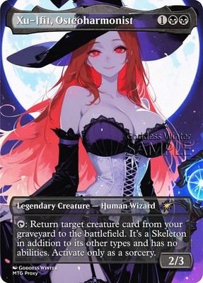 MTG - Xu-Ifit, Osteoharmonist - Fanart Borderless Style - EDH / Playtest