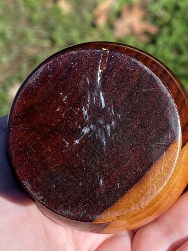 Wood Bud Vase Hand Turned - Two Toned Wood Grain Mid Century Modern 6.5” - 第 22/22 張圖片