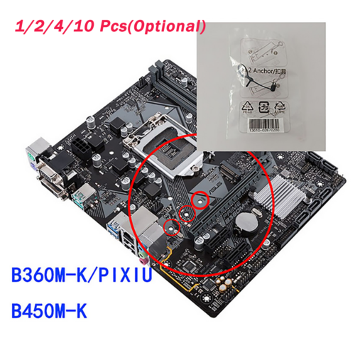 For ASUS B360M-K/B360M-PIXIU/B450M-K Motherboard M.2 Fastener Anchor Buckle Gear - Picture 1 of 8