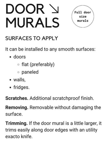 Art Deco Bronze Door Mural, Glossy Laminated Sticker Decal. Single Piece - Picture 11 of 14