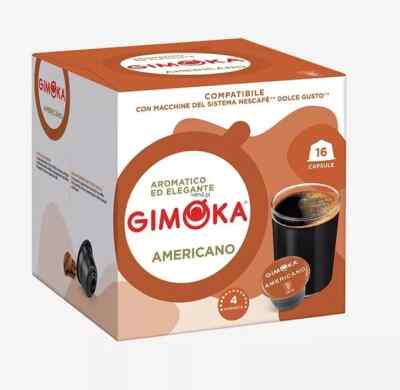 GIMOKA Americano Dolce Gusto Capsules BOX 16 pods