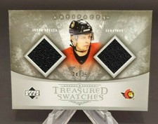 2005-06 Artifacts Treasured Swatches Dual Silver #TSD-SP Jason Spezza 24/25