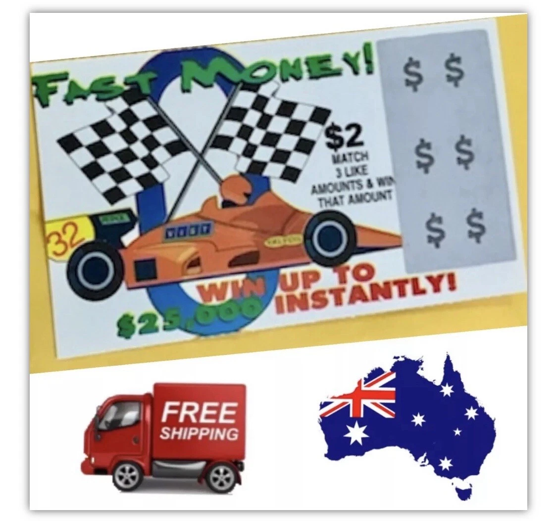 1 x Fake Lotto Lottery Ticket Prank Winning Tickets AUST