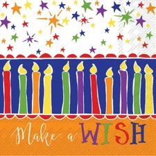Boston International - Make A Wish Orange Luncheon Napkin - L018700