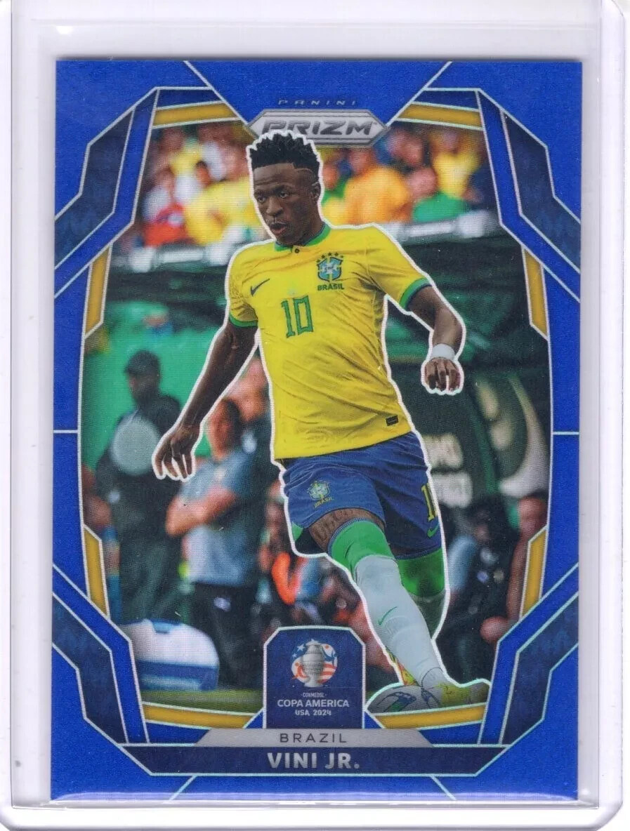 2024 Panini Prizm Copa America 34 Vinicius Junior Blue # 069/110 Brazil Madrid