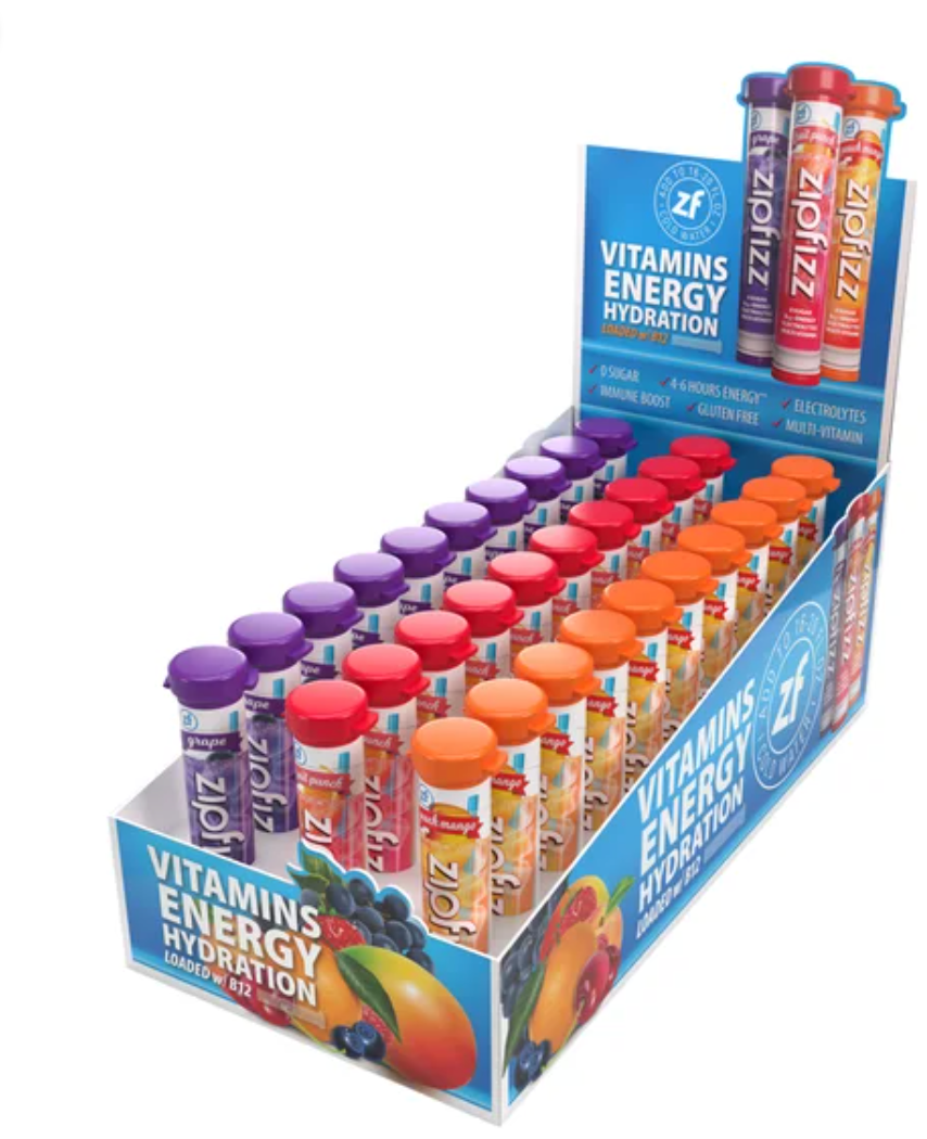 ヘルシービューティ ZIPFIZZ Multi-Vitamin Energy Hydration Drink Mix Variety
