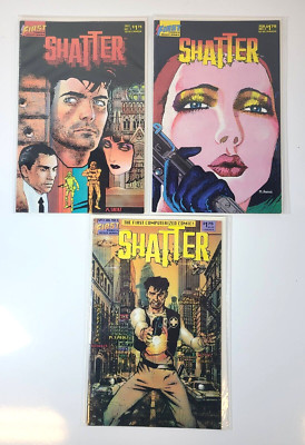 Shatter (1st Series)  Computer-Generated Comic~ #1 & #2 & Special #1  ~ Lot of 3