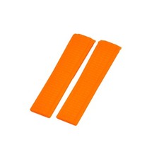 21mm Orange Rubber Watch Strap For Patek Philippe Aquanaut 5167 No Pin