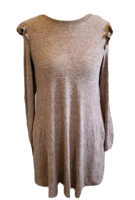 dusty rose sweater dress