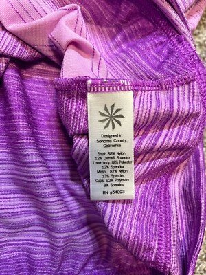Athleta Tank Top Women L Jazzy Purple Stride Crunch and Punch Tank
