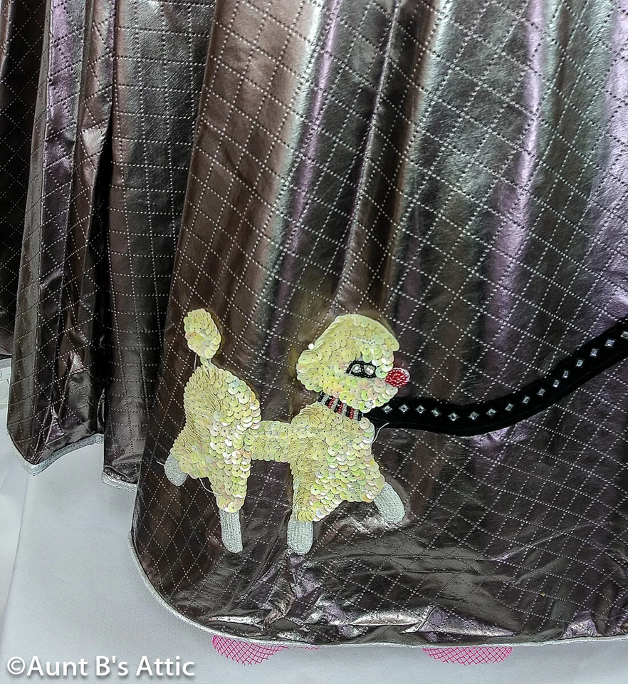 Falda Caniche Años 50 Estilo Barbie Conjunto Falda con Crinolina Top Encogerse de hombros Chaqueta y Cinturón Foto 3 de 4