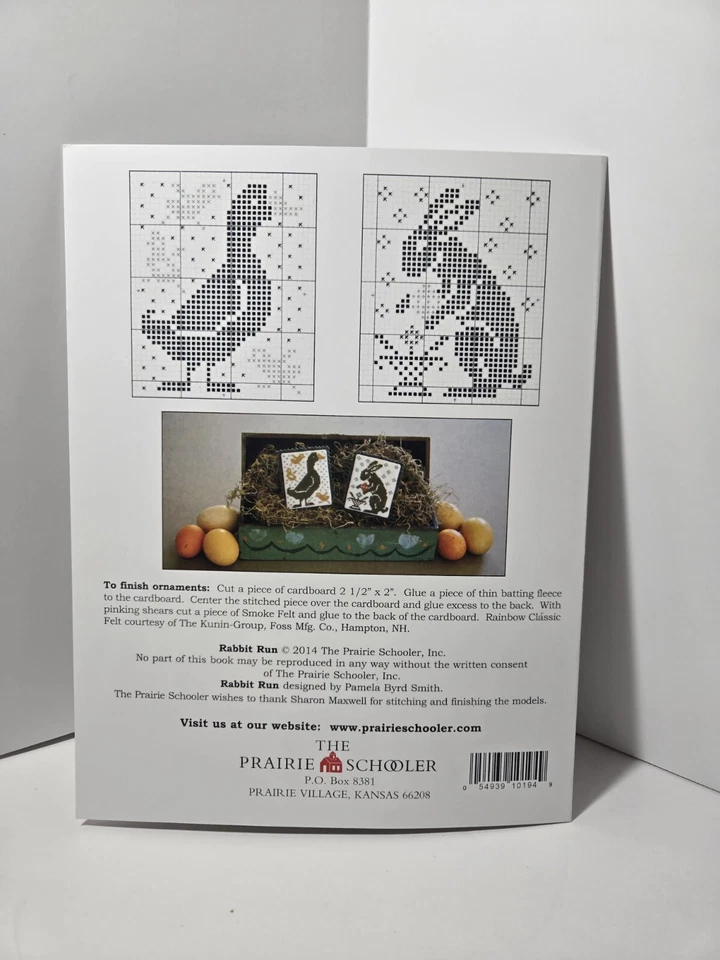 The Prairie Schooler Rabbit Run Book No. 194 Cross Stich Pattern - Image 4 of 4