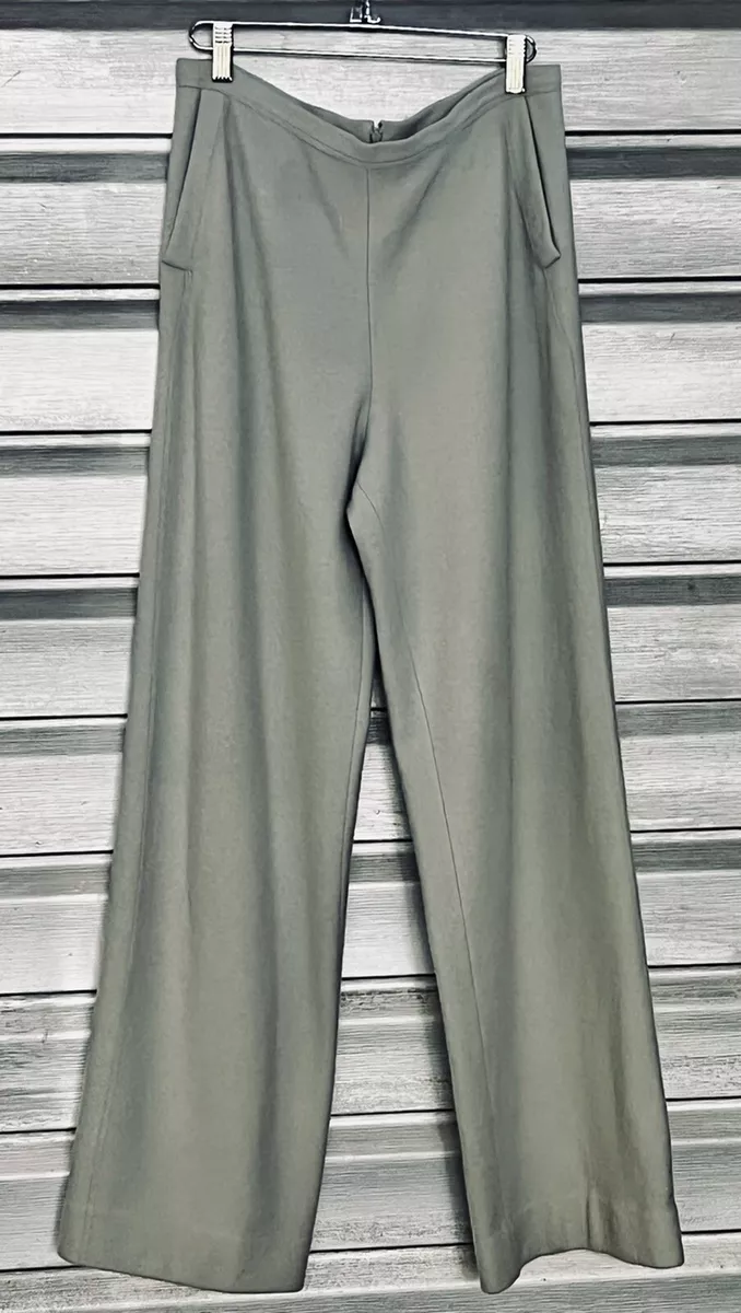 GIORGIO ARMANI Vintage Seafoam Green Cashmere Wide Leg Pants RARE!!