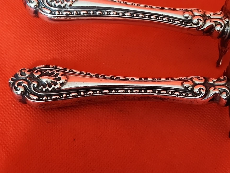 Cuchillo para tallar asado y afilar de plata esterlina Wellington by Alvin elegante bonito Foto 2 de 4