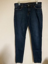 Hot Topic Vintage Lip Service Blue Jean Denim Womens Needle