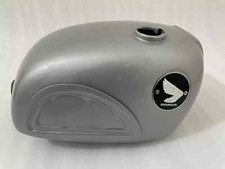 Honda CL72 CL77 (1962 - 1967) 305 Scrambler Serbatoio Acciaio Argento +Badge +Rubinetto