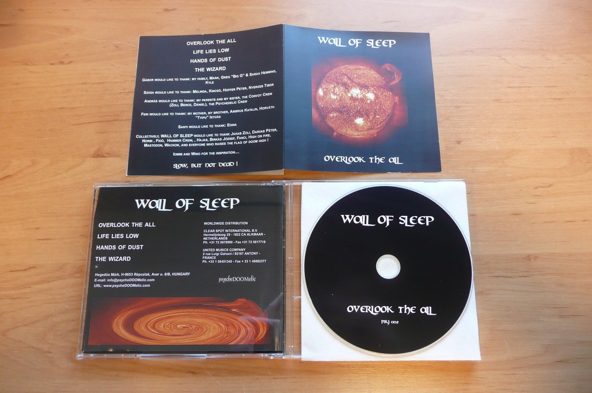 CD WALL OF SLEEP - OVERLOOK THE ALL / PSYCHEDOOMELIC 2003
