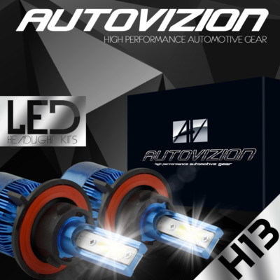 488W 48800LM US BridgeLux Chip LED Kit 6000K Headlight Hi / Lo Bulbs - H13 9008