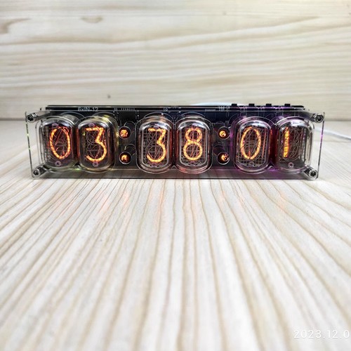 DC 5V 6-bit IN-12 Glow Tube Clock IN12 Nixie Clock Base - Picture 8 of 14