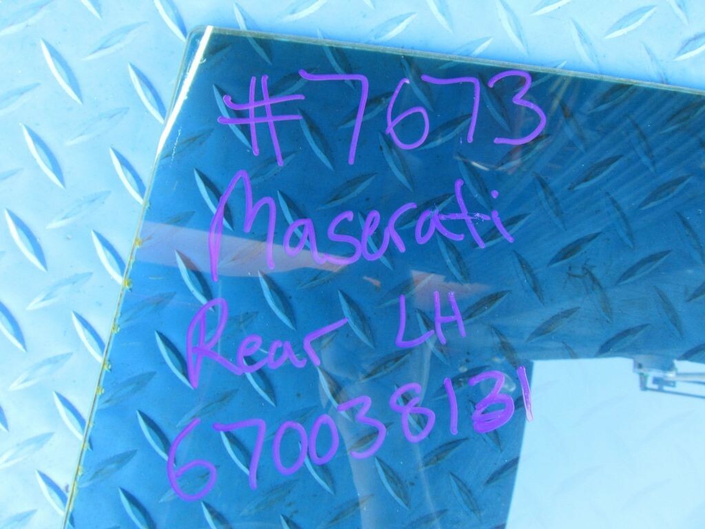 Maserati Quattroporte rear left door glass window #7673