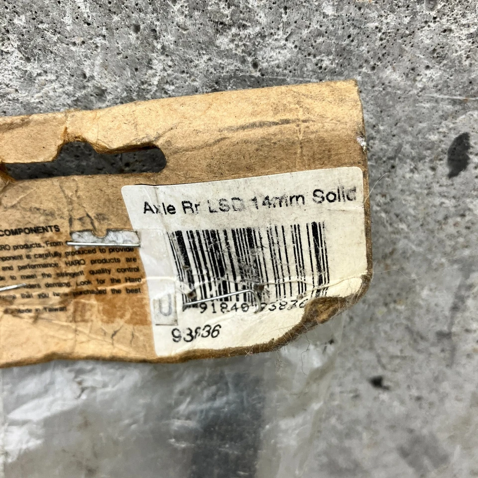 Eje de rodamiento sellado Haro BMX transmisión izquierda 14 mm 153 mm BMX vieja escuela vintage Foto 3 de 4