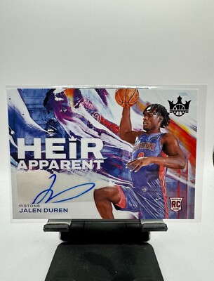2022-23 Panini Court Kings Jalen Duren Heir Apparent Rookie Auto 